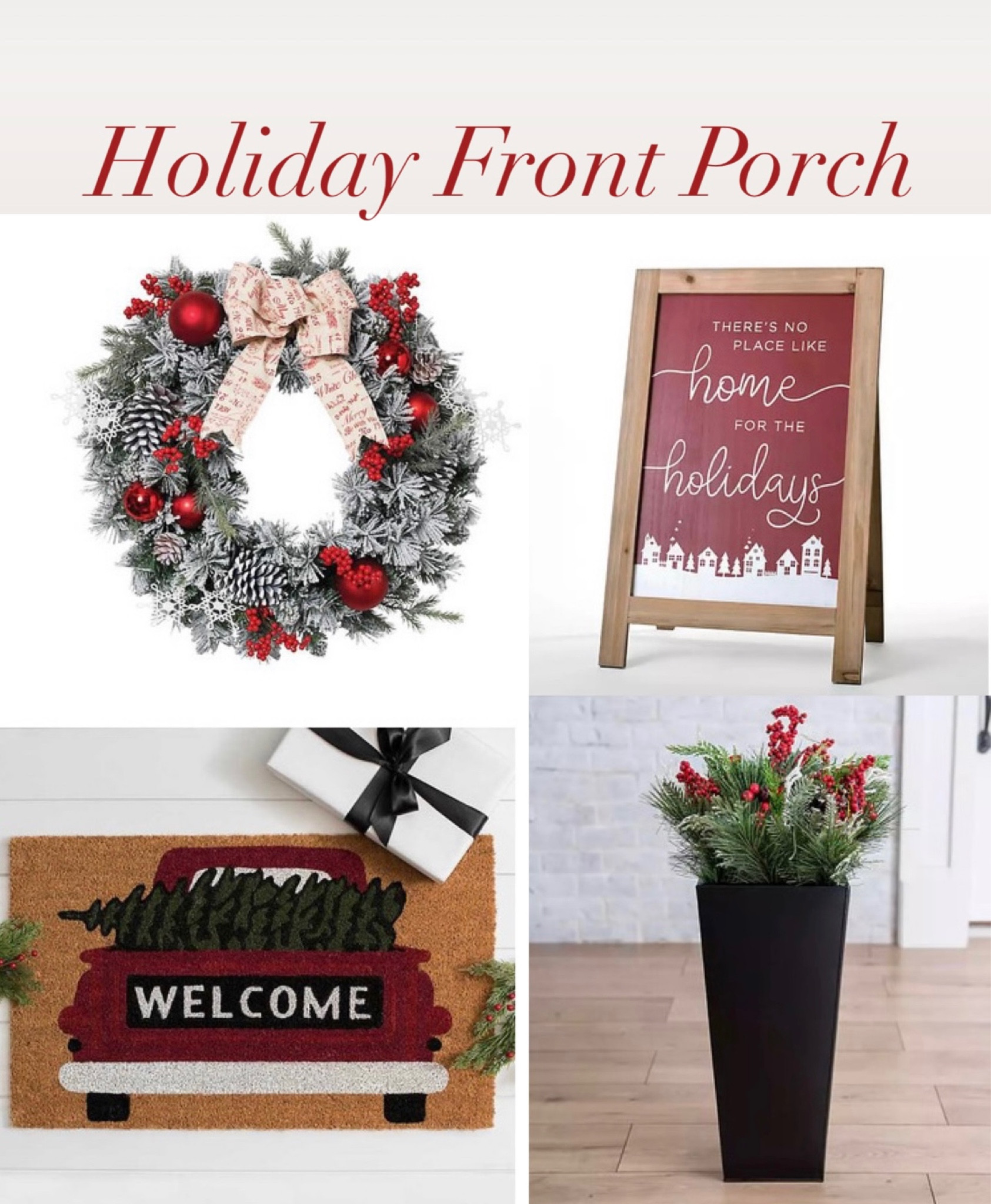 Berry Pinecone Holiday Arrangement Curated On LTK