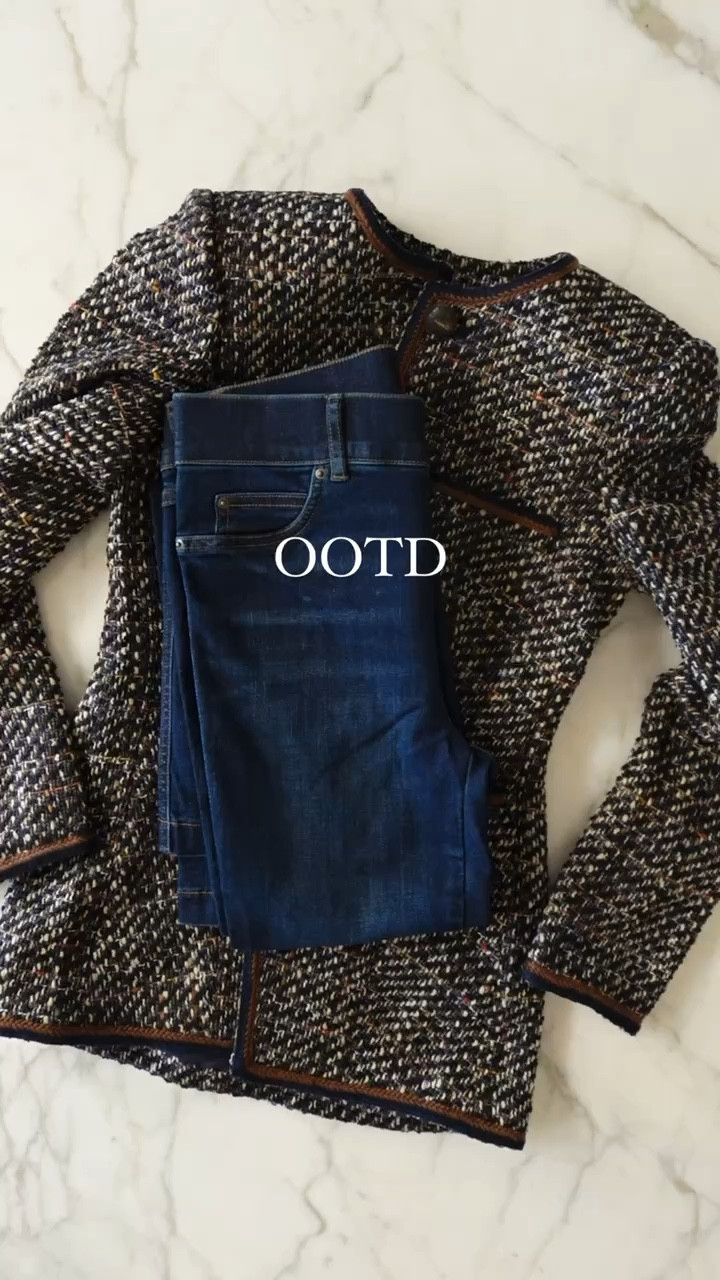 Alessia Boucl Tweed Jacket Curated On Ltk