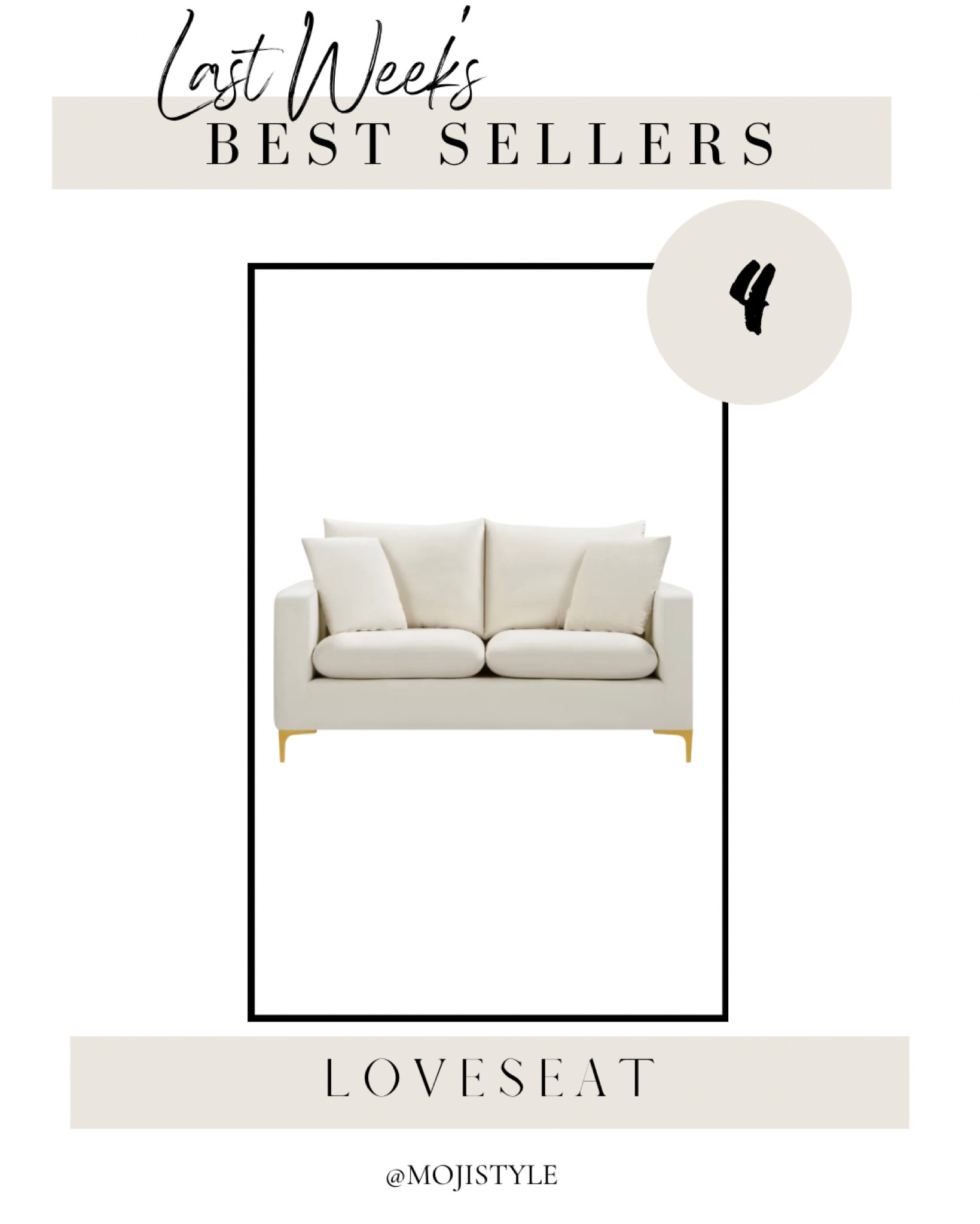 Orion Upholstered Loveseat Curated On Ltk