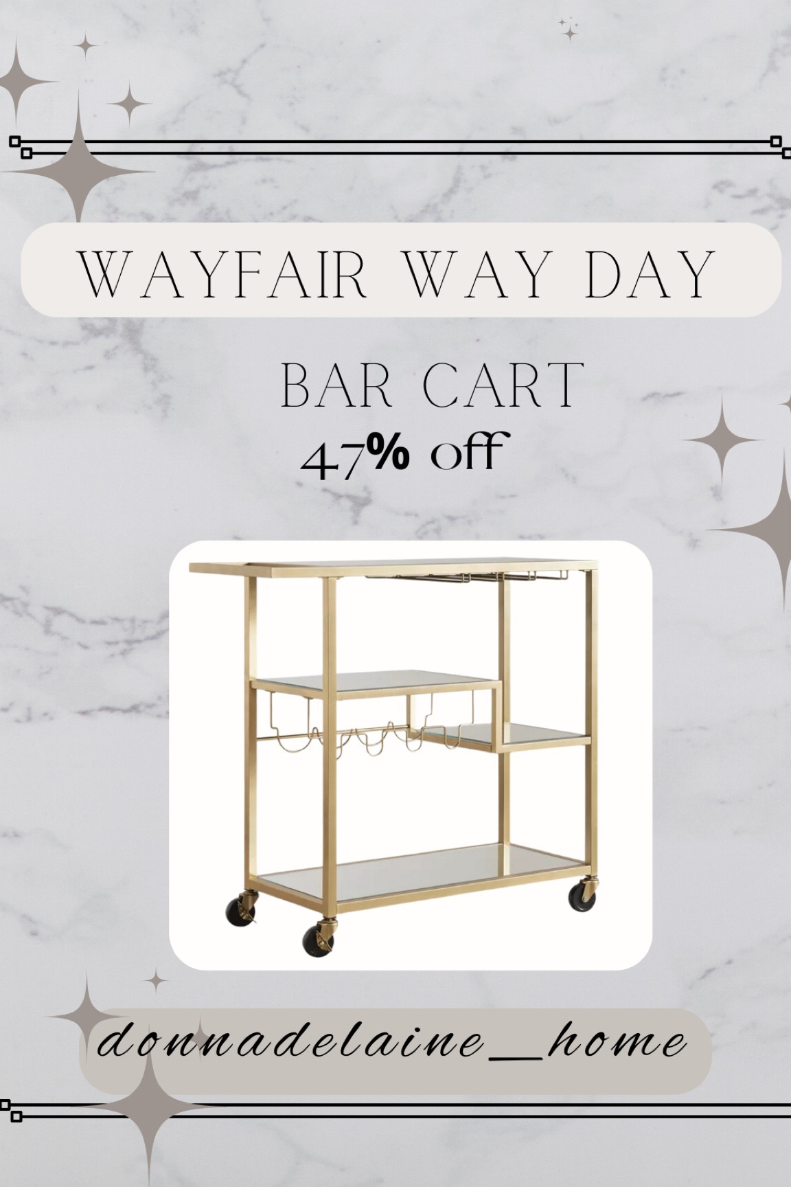 Miranda Bar Cart Curated On LTK