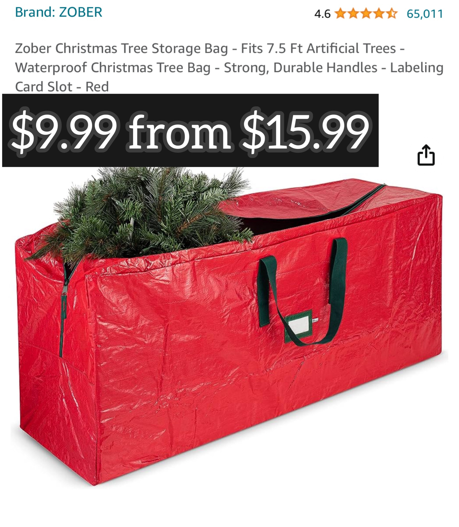 Zober Christmas Tree Storage Bag Curated On Ltk