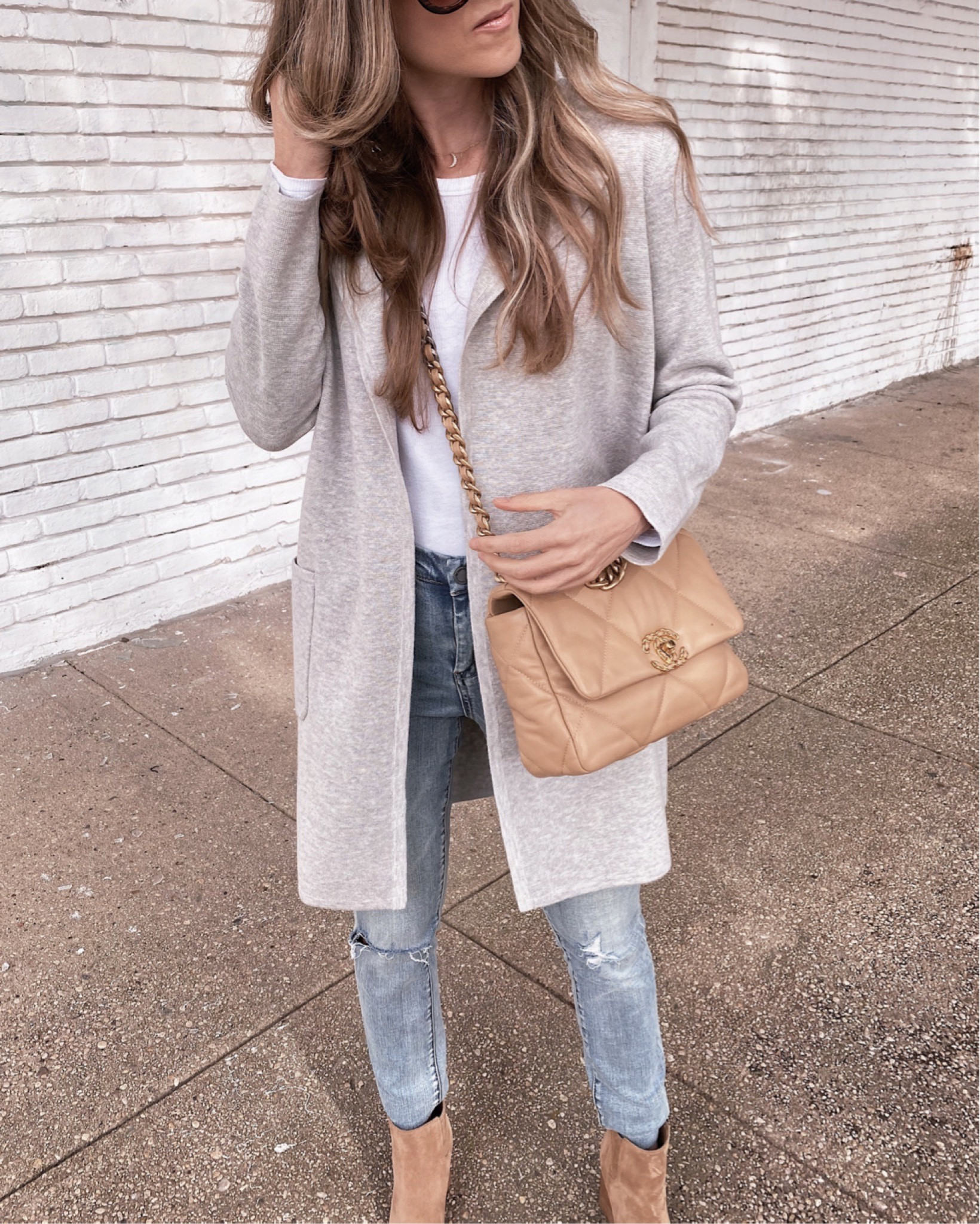 Juliette Collarless Sweater Blazer Curated On LTK