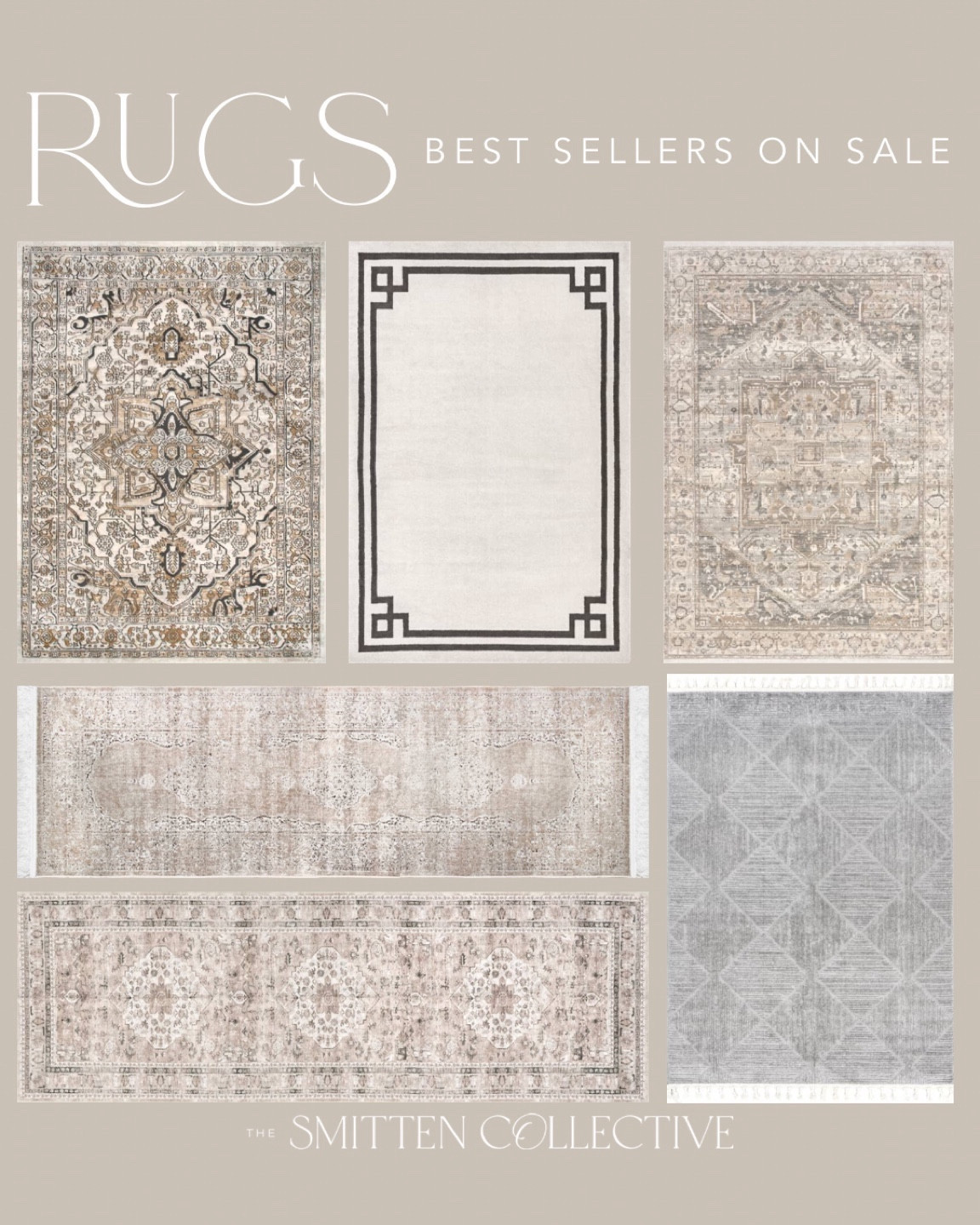 Beige Bordered Medallion Area Rug Curated On Ltk