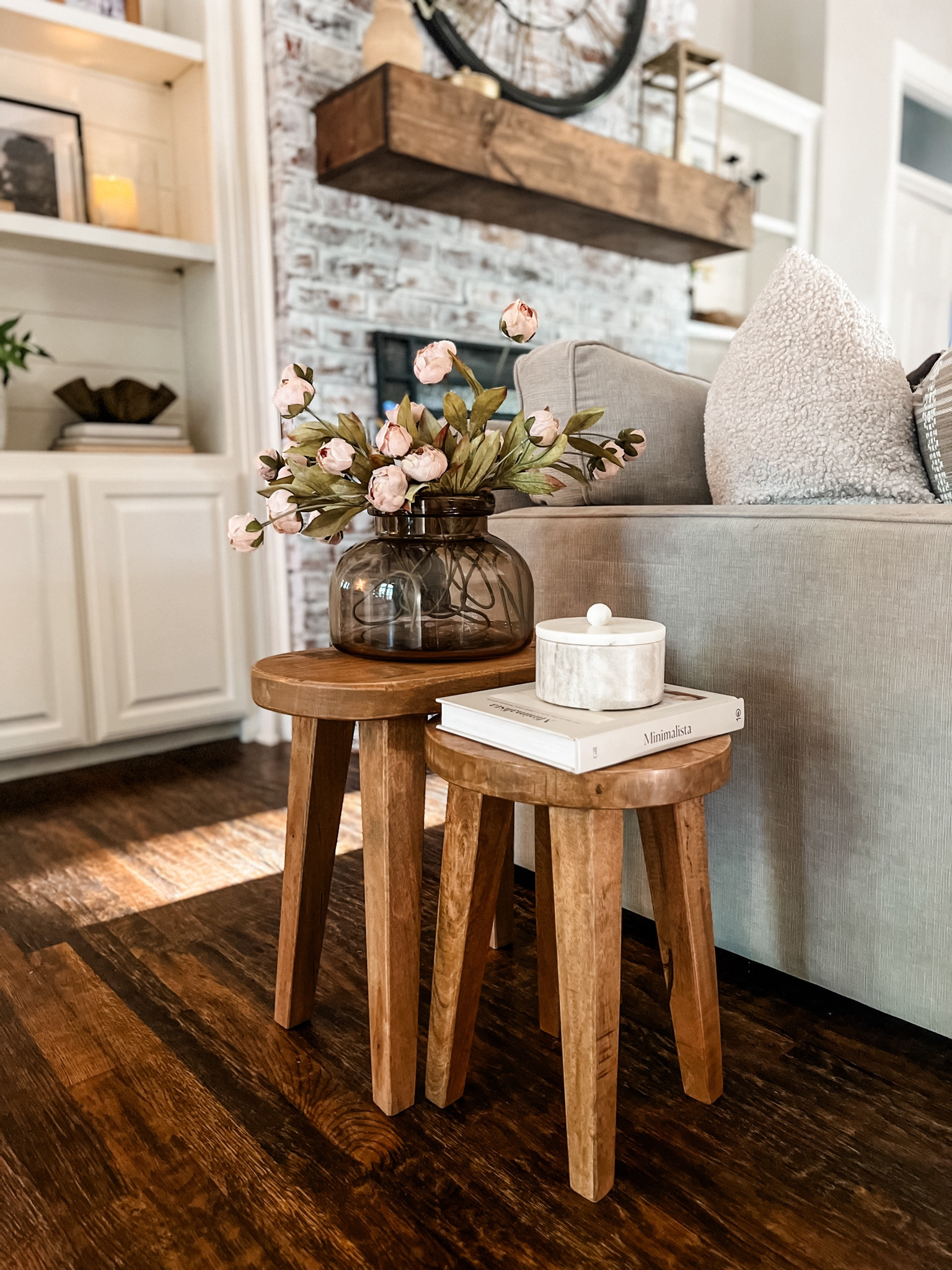 Woodland Carved Wood Accent Table Curated On Ltk