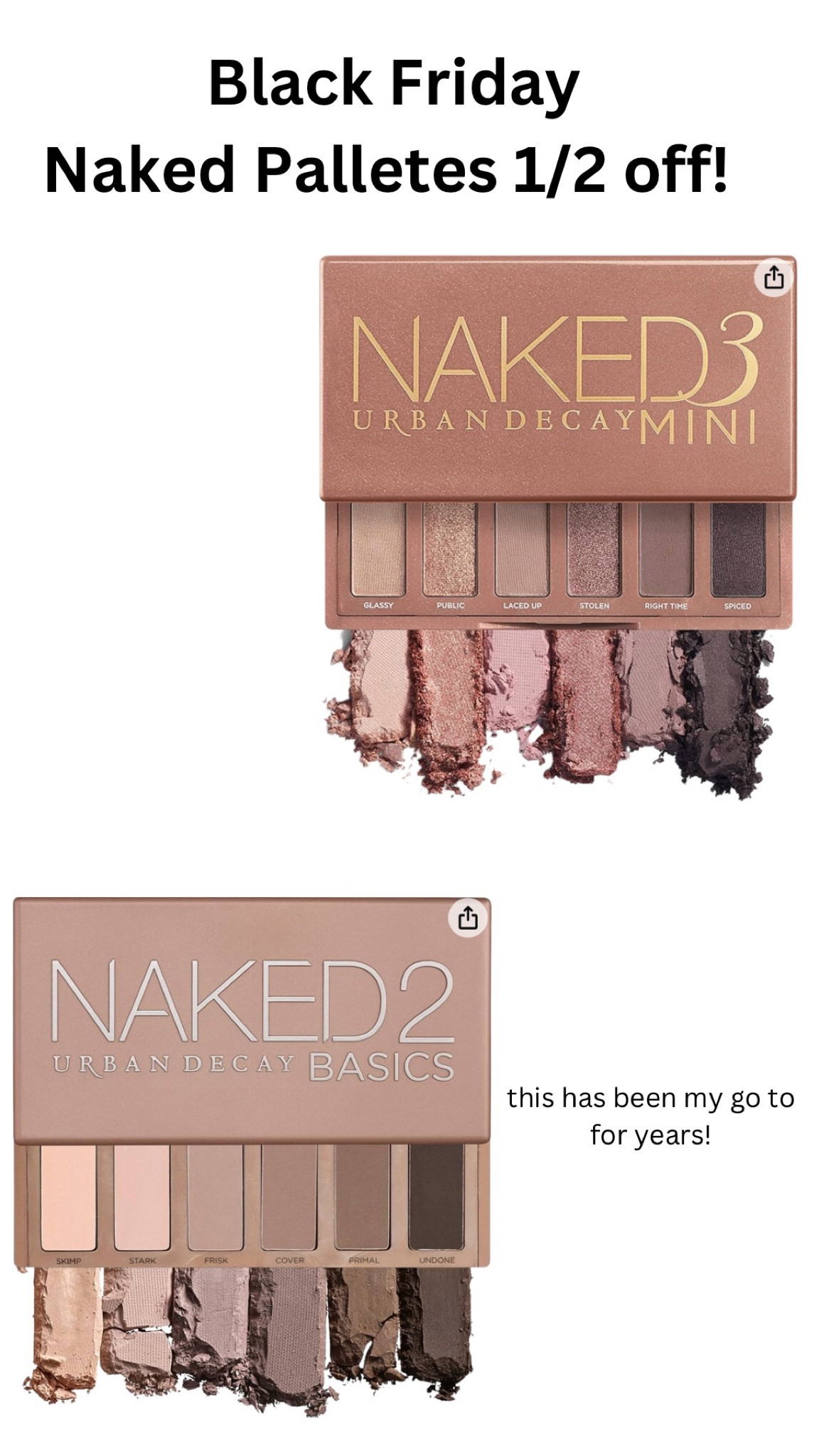 URBAN DECAY Naked Mini Eyeshadow Curated On LTK