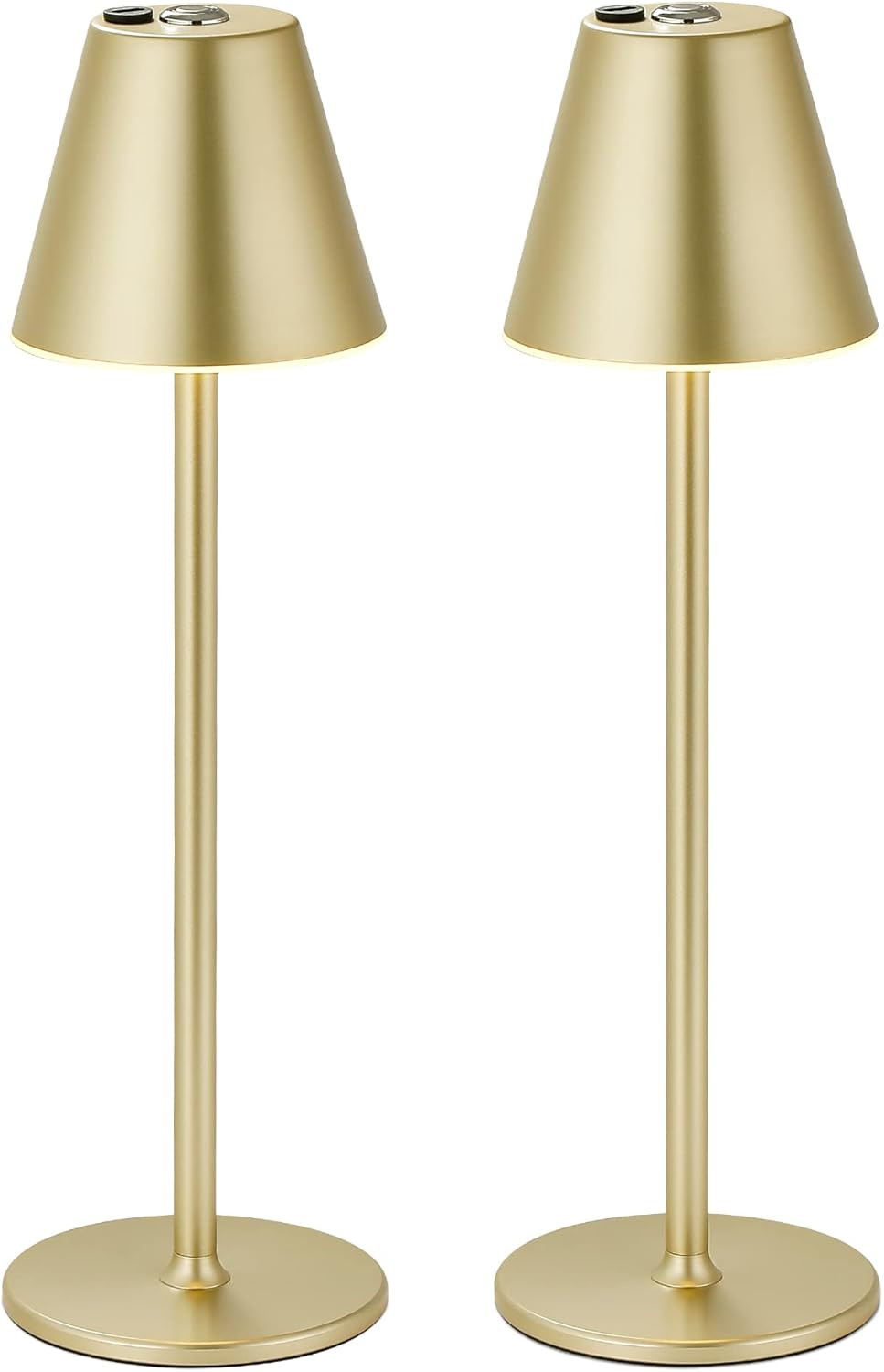 2Pack LED CordlessTable Lamp,4000mAh Rechargeable Battery Desk lamp,3 Level Brightness Night Ligh... | Amazon (US)