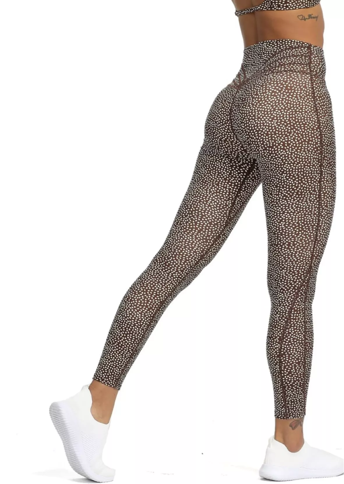 SOLY HUX High Waisted Leopard Print Leggings for Women Yoga Workout Pants  with Pockets Tummy Control Leggings