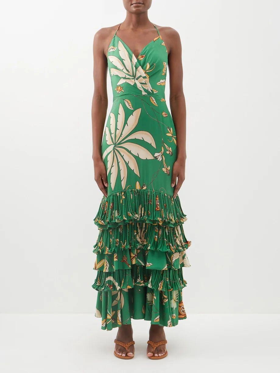 Bailanso Sola printed silk-georgette dress | Johanna Ortiz | Matches (US)