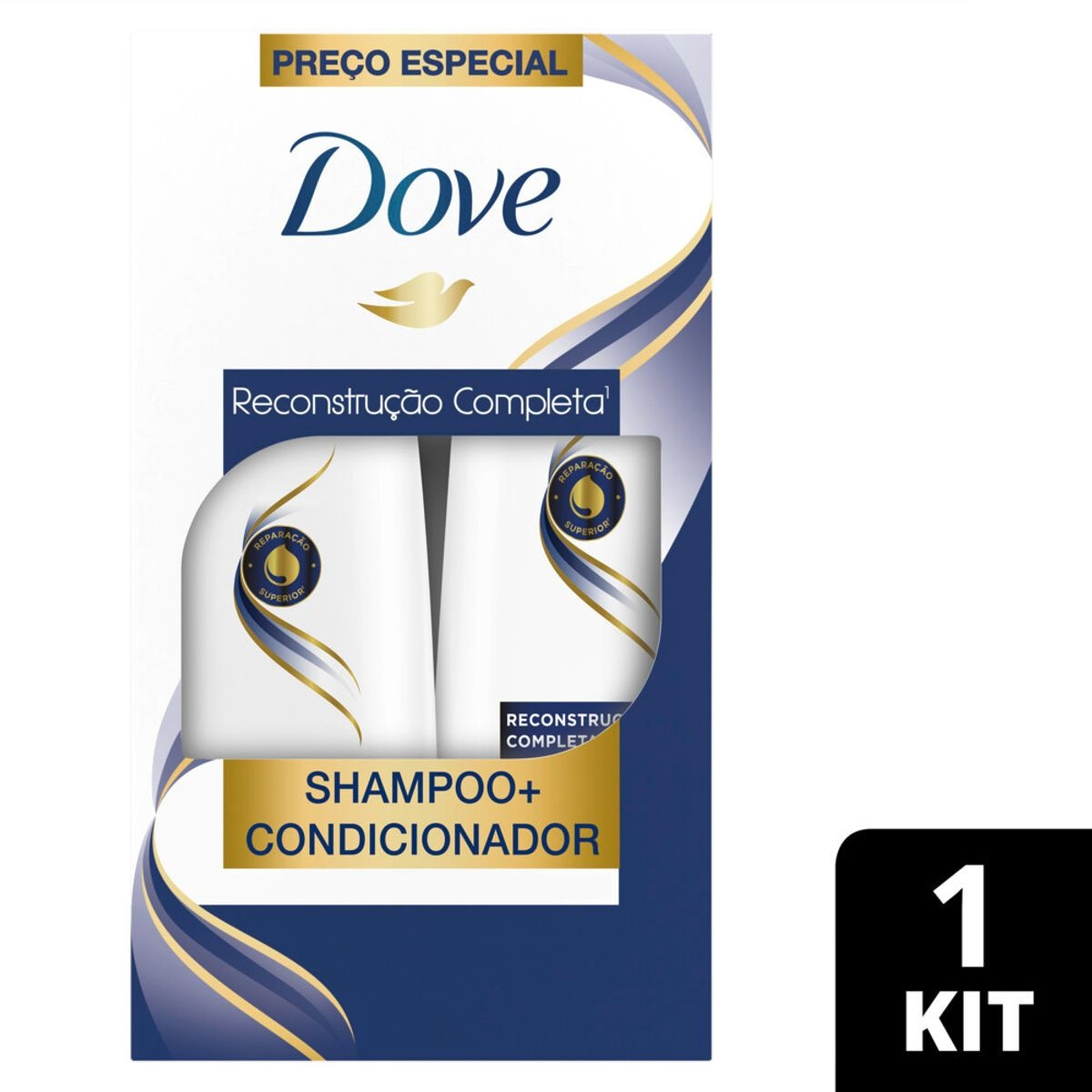 Dove Kit Shampoo + Condicionador Reconstrução Completa  | Drogasil | Drogasil BR