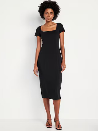 Square-Neck Midi Dress | Old Navy (US)