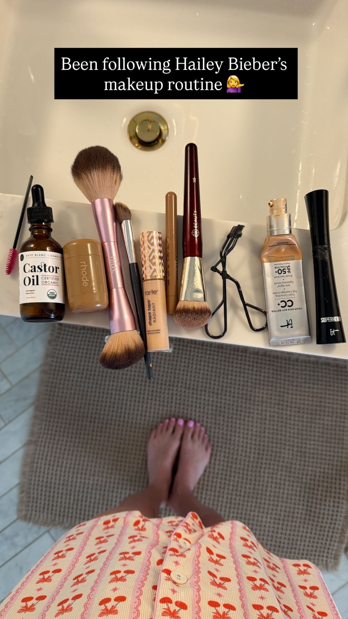 Been following Hailey Bieber’s makeup routine 💁‍♀️