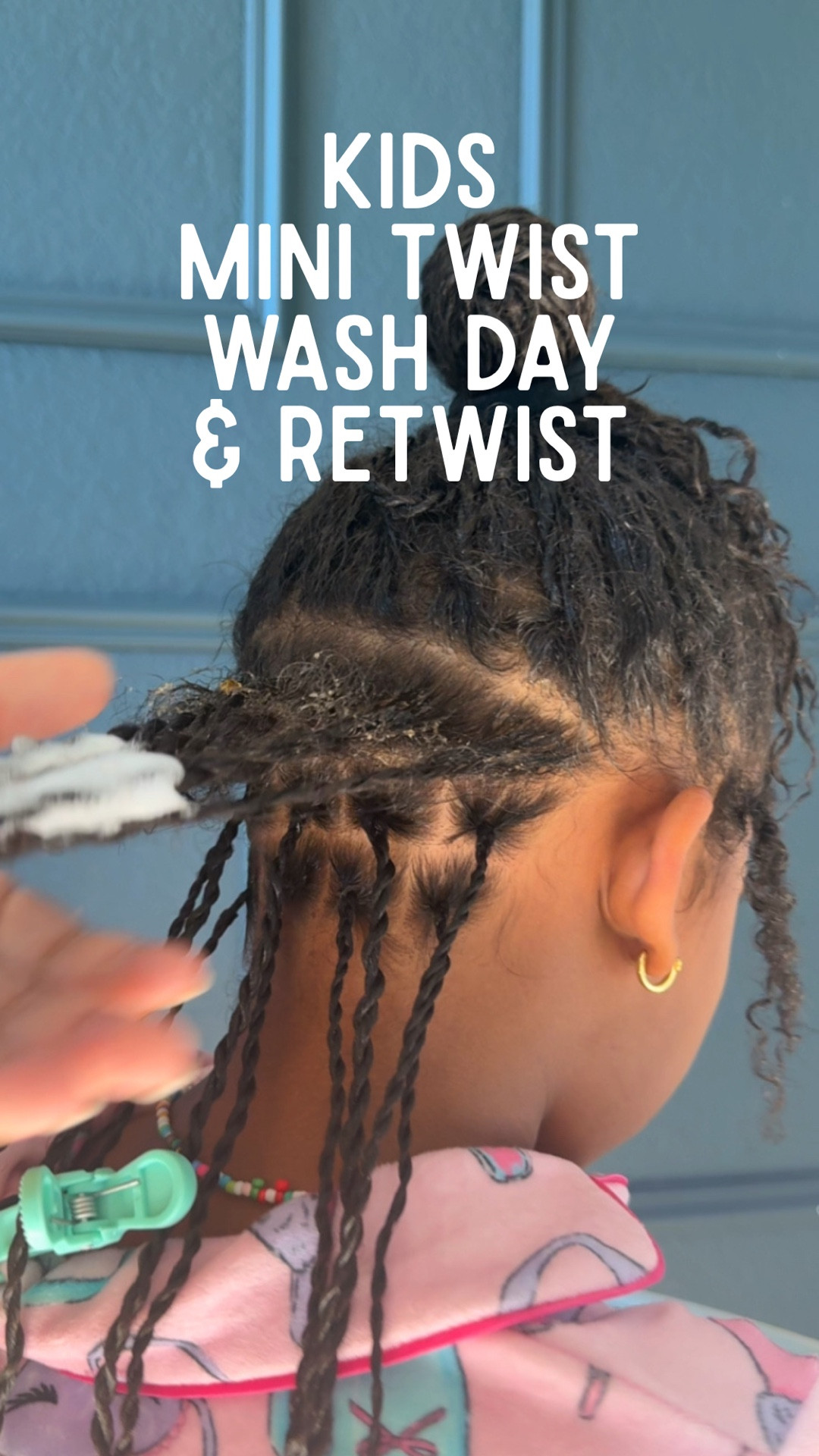 As this pregnancy progresses, the more I am grateful we figured out a protective style for my daughter’s hair that requires the most minimal upkeep!!

But on days like this day, I almost didn’t make it the way my back was screaming by the end of it 🤣 

The plan is to help her get to a point where I can roller set it and give her a trim in a month or two. That’s why I chose the #bondrepair line from @asiamnaturally for majority of this wash day and I really liked the products!