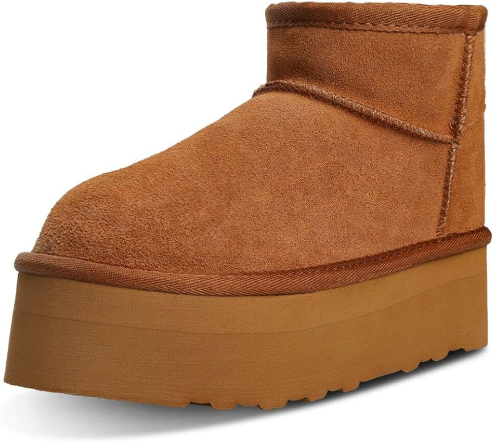 Platform Mini Boots Snow Boots for Kids Mini Platform Ankle Boots Kids Winter Ankle Boot Waterpro... | Amazon (US)