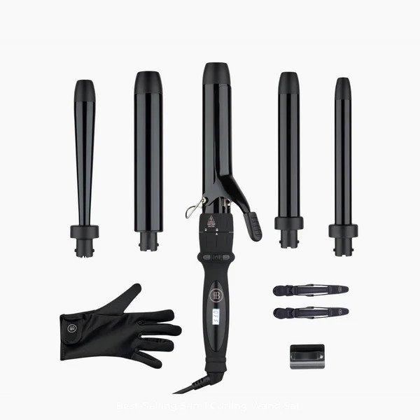 Curling Wand Set - 5 in 1 Curling Wand | Bombay Hair