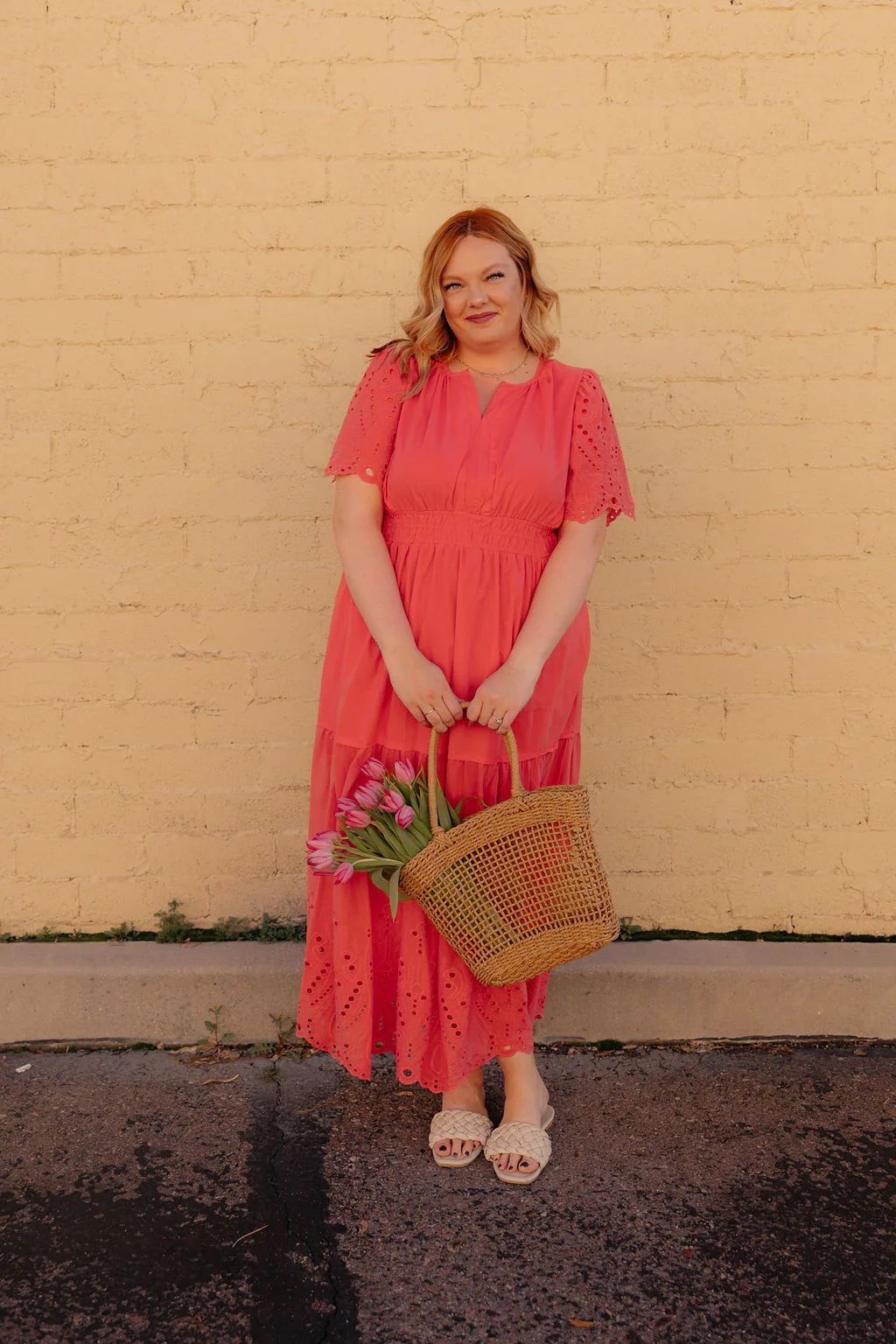Maria Dress-Coral | Love Olive Co