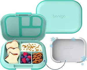 Bentgo Chill Kids Leak-Proof Lunch Box - 4-Compartment Bento Box with Built-In Ice Pack, 3.3 Cup ... | Amazon (US)