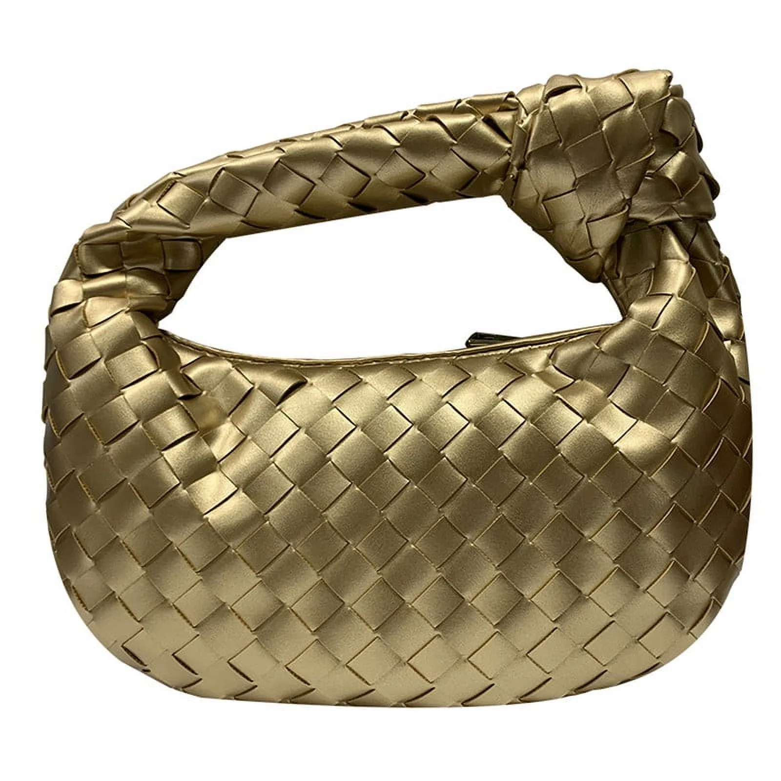 Gomayee Knoted Woven Handbag for Women Fashion Designer Ladies Hobo Bag Bucket Purse Faux Leather... | Walmart (US)