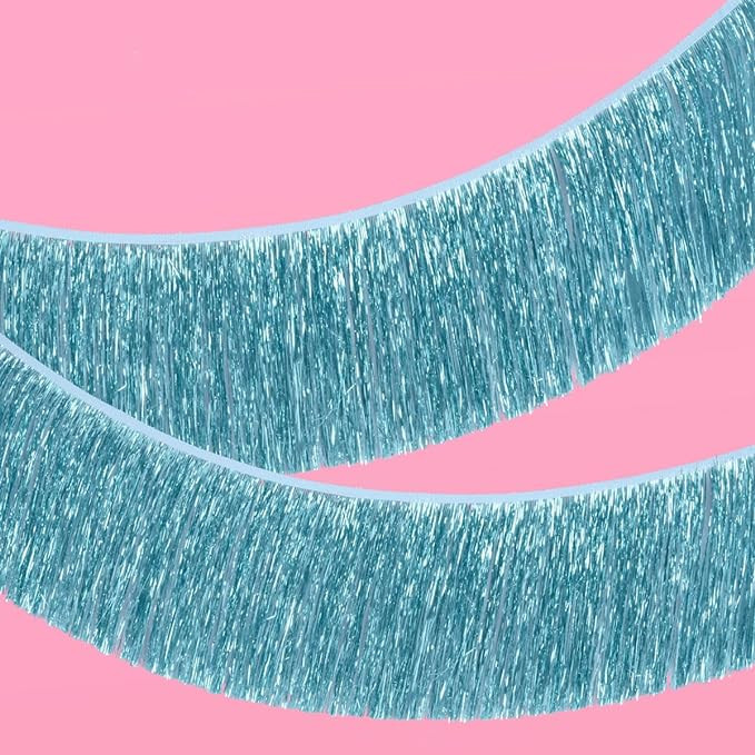 xo, Fetti Blue Fringe Banner - 5 Ft. | Bachelorette Party Decorations, Birthday Party Decor, Baby... | Amazon (US)