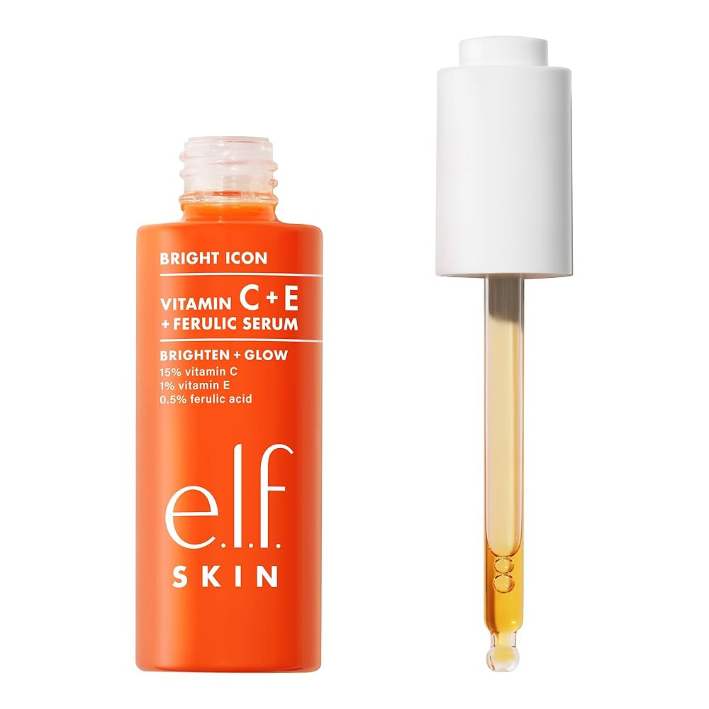 e.l.f. SKIN Bright Icon Vitamin C + E + Ferulic Serum, Brightening & Soothing Face Serum, Helps E... | Amazon (US)