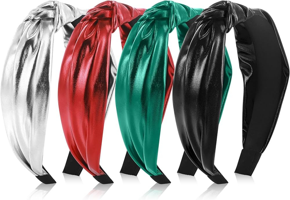 Yilloog 4 Pcs Christmas Knotted Headband Elegant Headbands for Women Non Slip for Hair Accessorie... | Amazon (US)