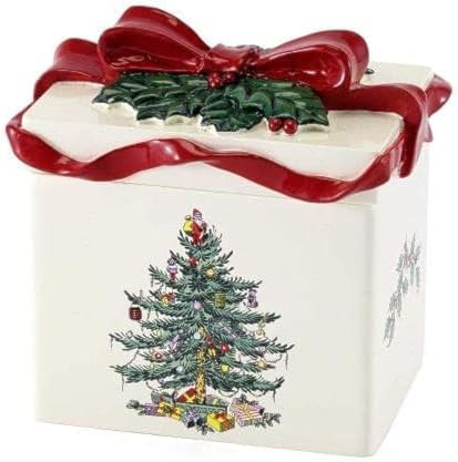 Spode - Covered Jar, Guest Bathroom Essentials, Holiday Home Decor Christmas Tree Collection | Amazon (US)