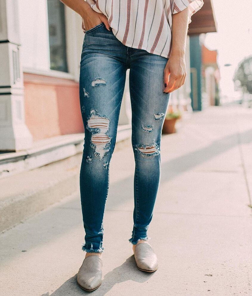 KanCan Mid-Rise Ankle Skinny Stretch Jean - Women's Jeans in MD ST | Buckle | Buckle