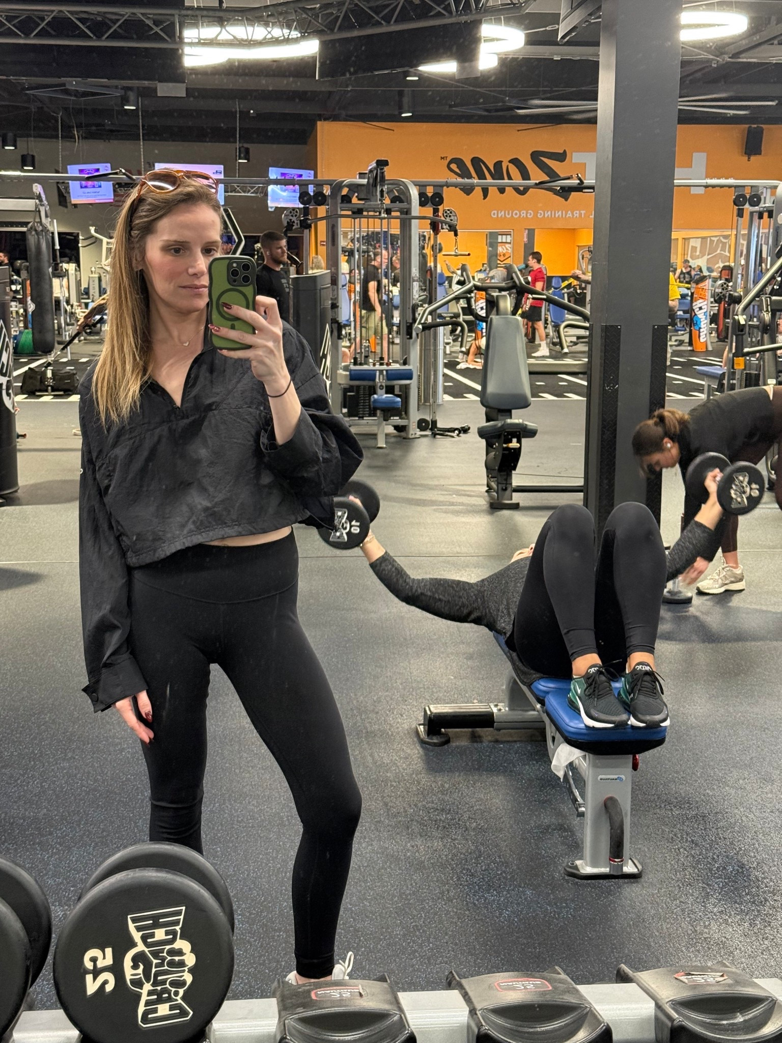 OOTD brought to you by Alo! So happy it’s nice out again and I can wear this adorable cute cropped wind breaker! 

#LTKmomlife #LTKdayinmylife #LTKfitnessgoals