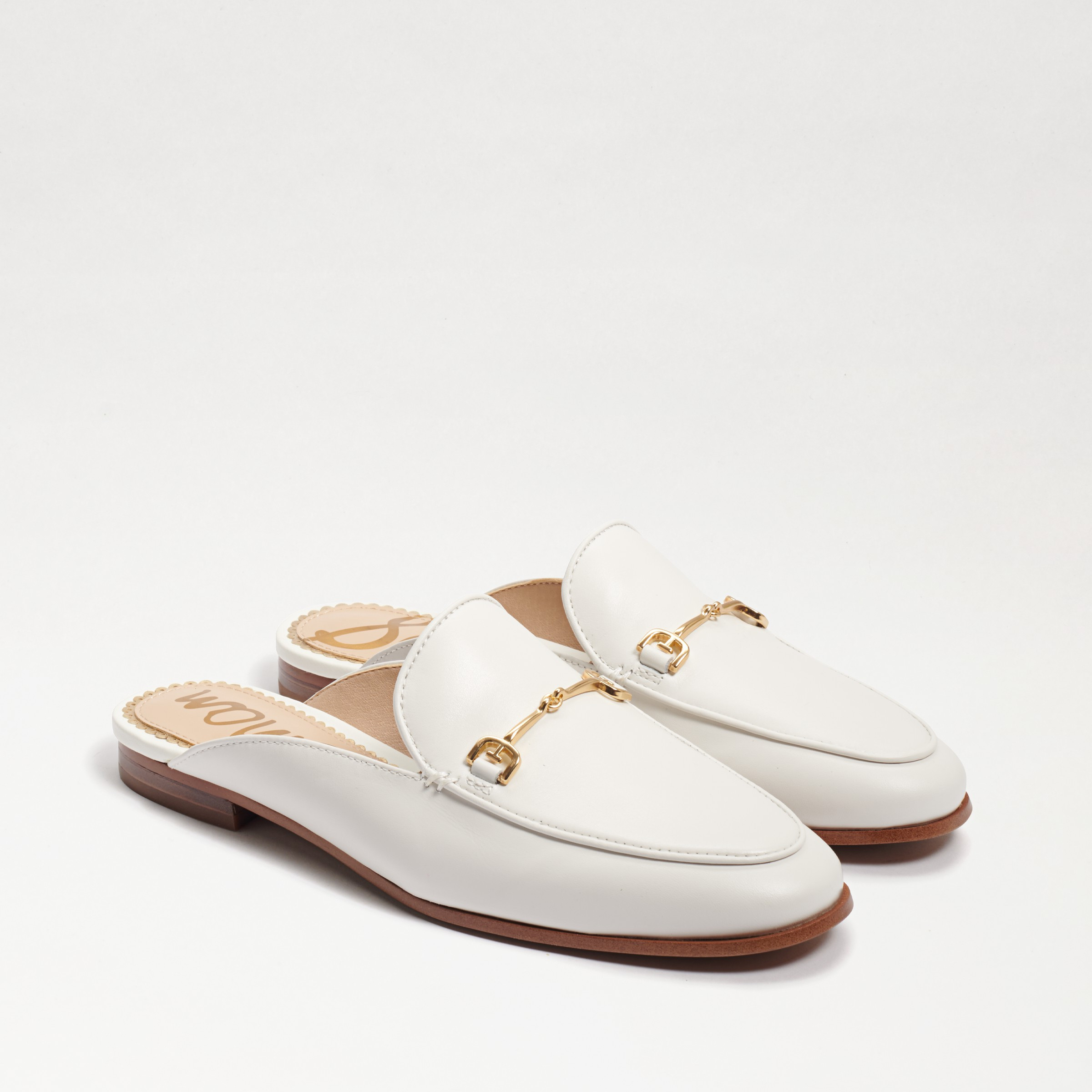 Sam Edelman Linnie Bit Mule Bright White Leather 4.5 | Sam Edelman