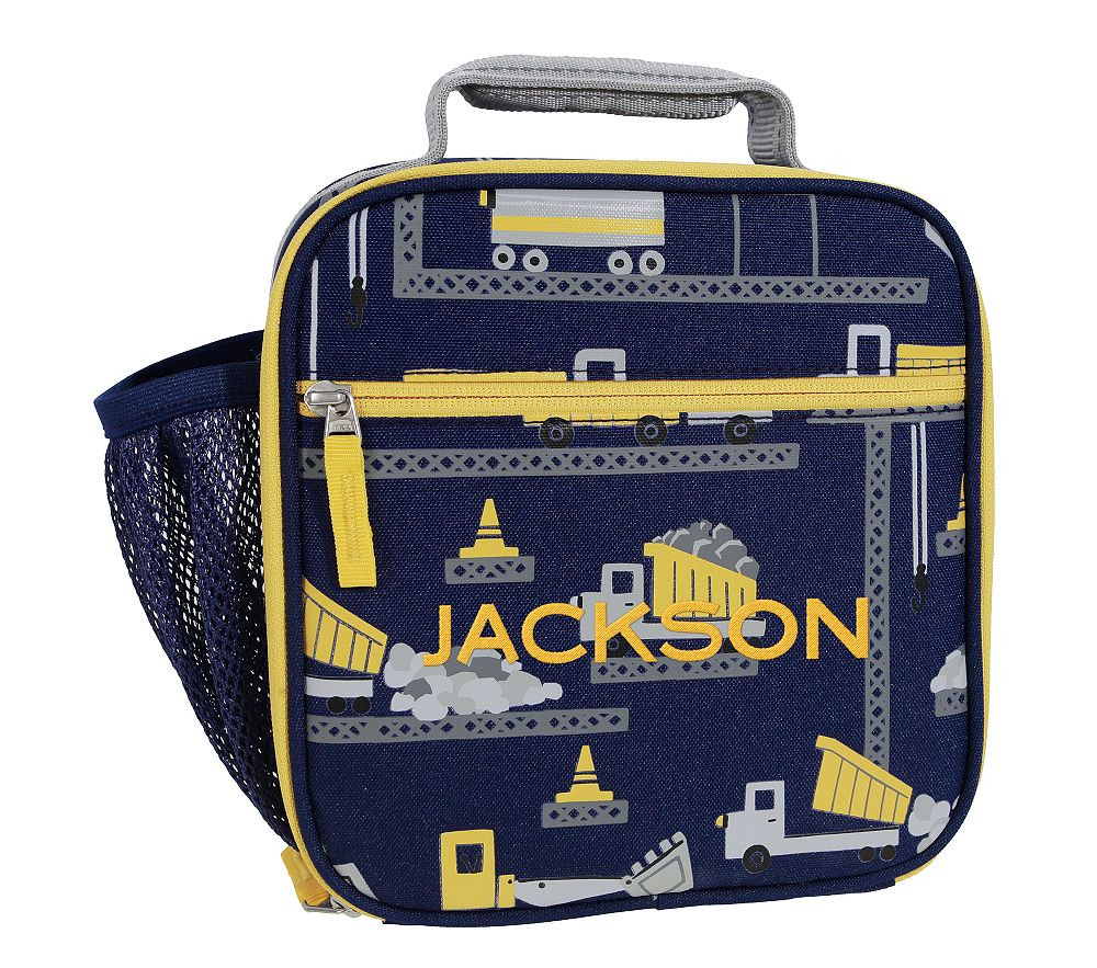 Navy Glow-In-The-Dark Construction Mackenzie Lunch Box | Pottery Barn Kids