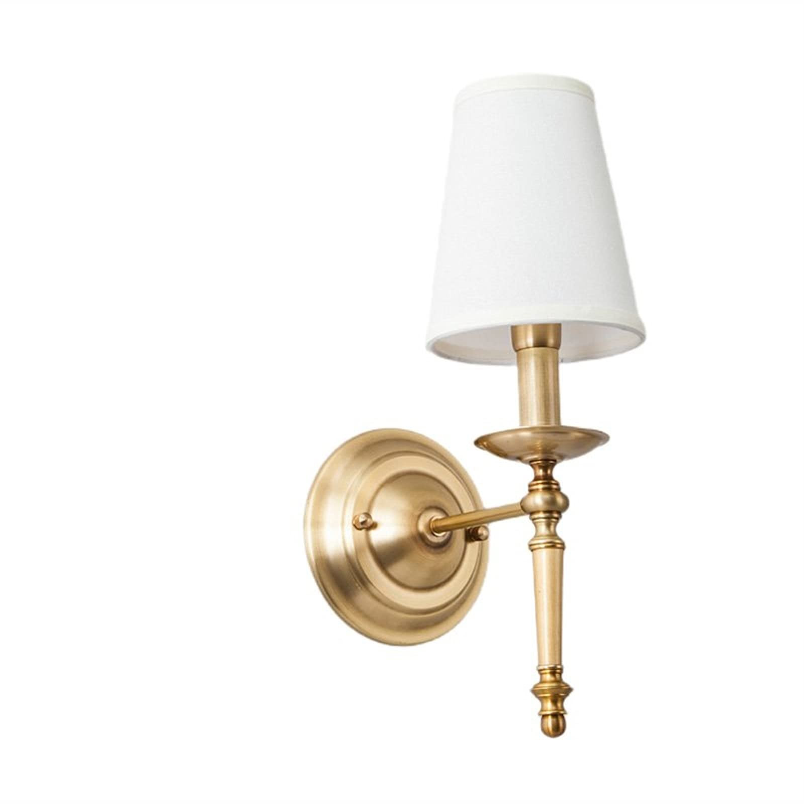 Wall Sconces, Full Copper Round Chandelier Compatible with Bedroom Kitchen Dining Room Living Room Modern Bronze Ceiling Chandelier Lighting Fixtures (Color : 1 Light Wall Lamp) ,ceiling lights | Amazon (US)