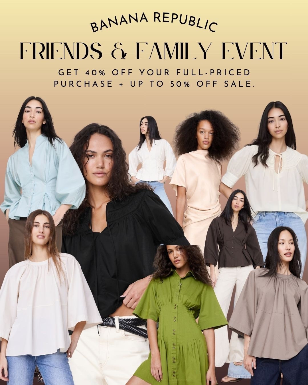 Banana Republic Friends & Family Event! #BananaRepublic 

#LTKWorkwear #LTKU #LTKSaleAlert