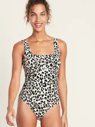 Square-Neck Swimsuit for Women | Old Navy (US)