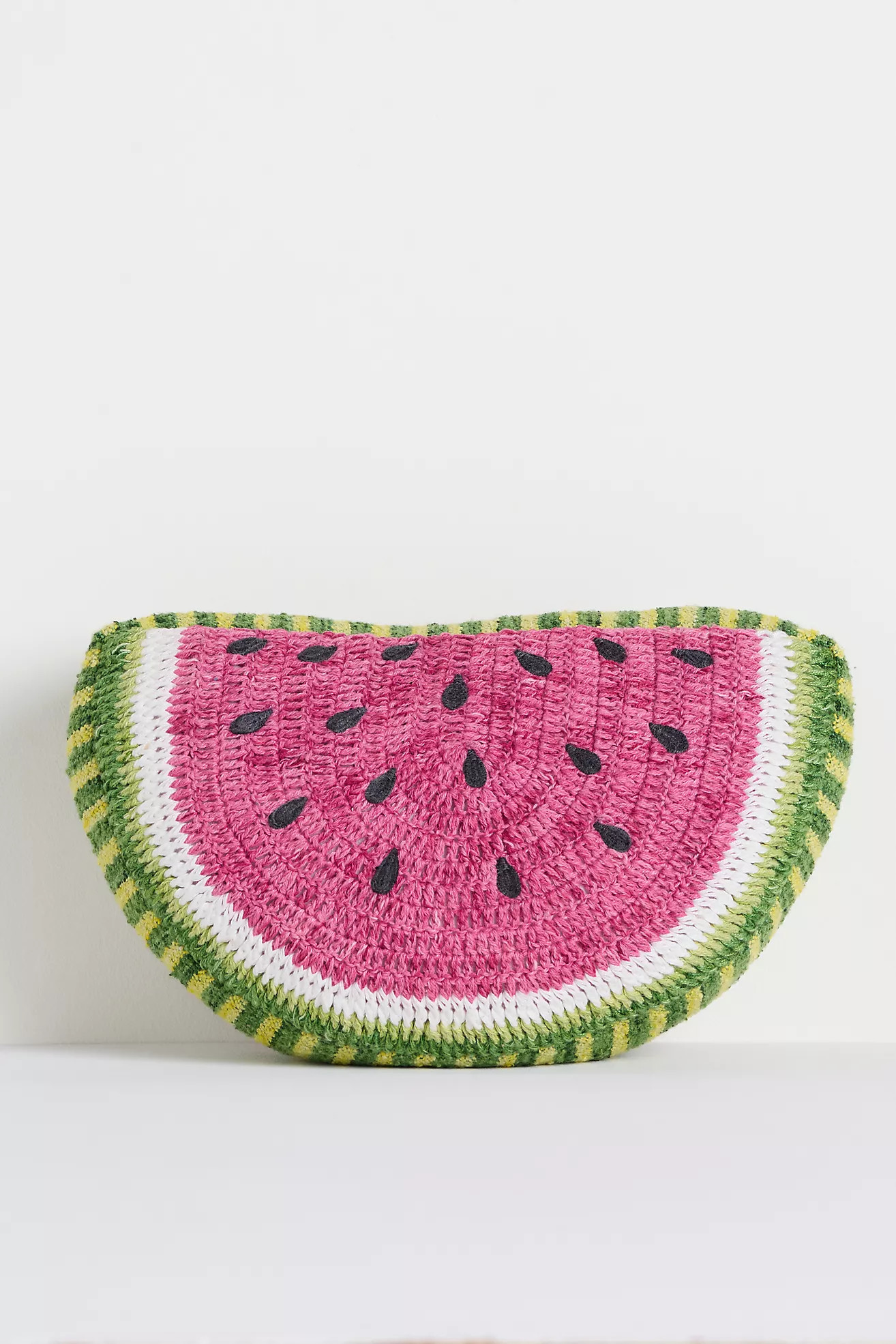 Grove Indoor/Outdoor Woven Fruit Shaped Pillow | Anthropologie (US)