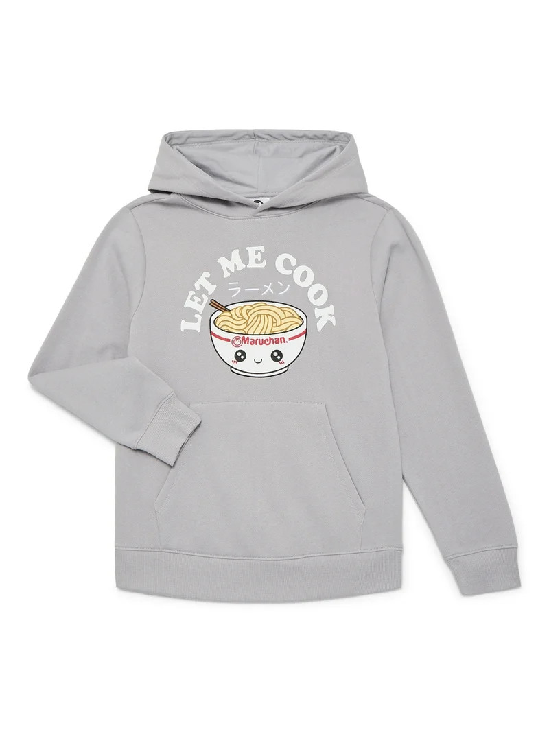 Maruchan, Boys' & Big Boys' Graphic Hoodie, Powered By Ramen, Sizes 4-18 | Walmart (US)