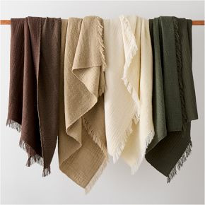 Boucle Gauze Throw | West Elm (US)
