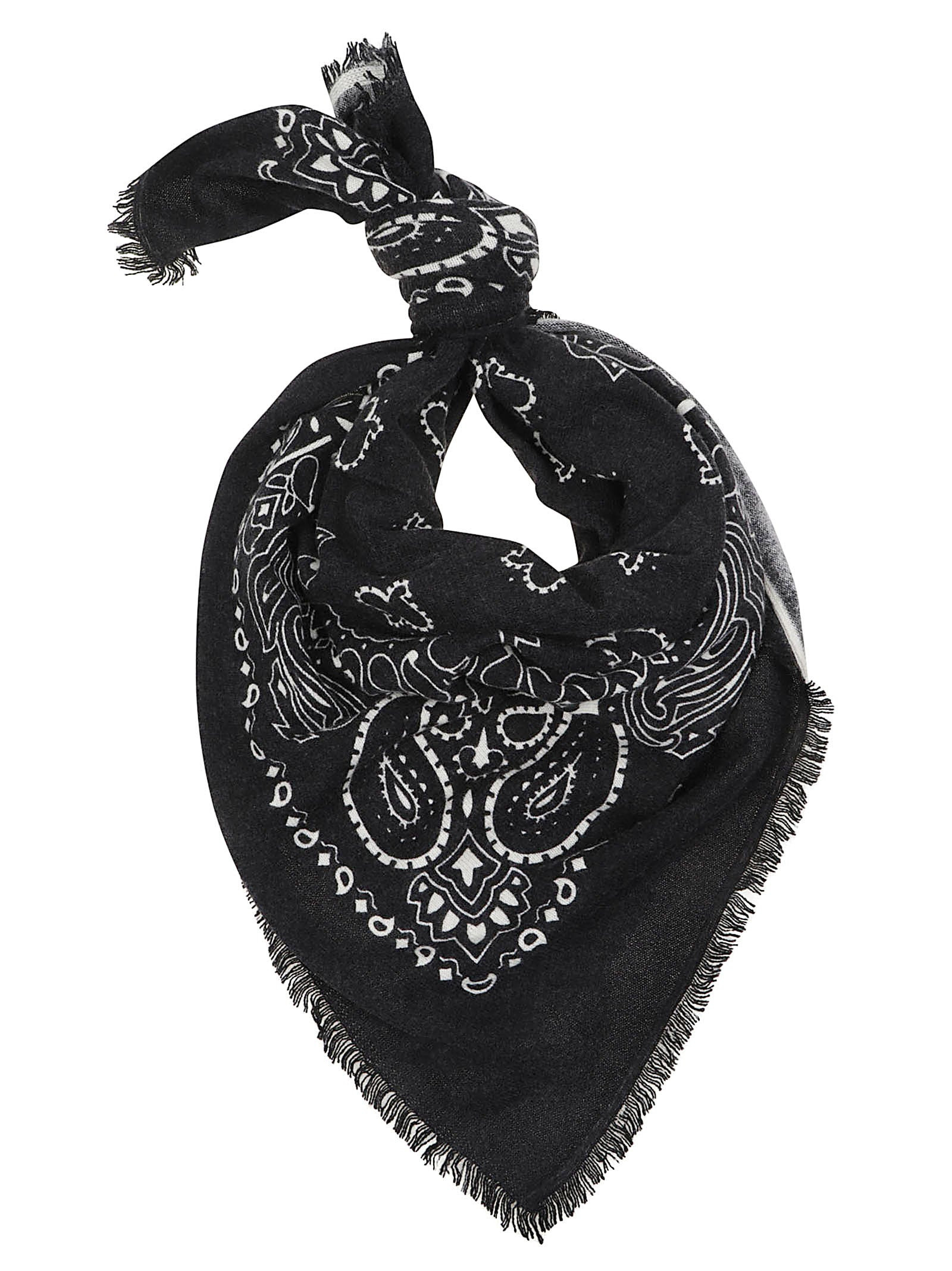 Hachiko Bandana Fringed Cashmere Scarf | Shop Simon