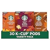 Starbucks K-Cup Coffee Pods Fall Bundle, Medium Roast and Naturally Flavored Coffee for Keurig Br... | Amazon (US)