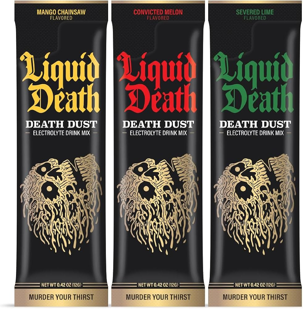 Liquid Death Electrolyte Death Dust - Hydration Powder Packets - 12-Stick Variety Pack - 3 Flavor... | Amazon (US)