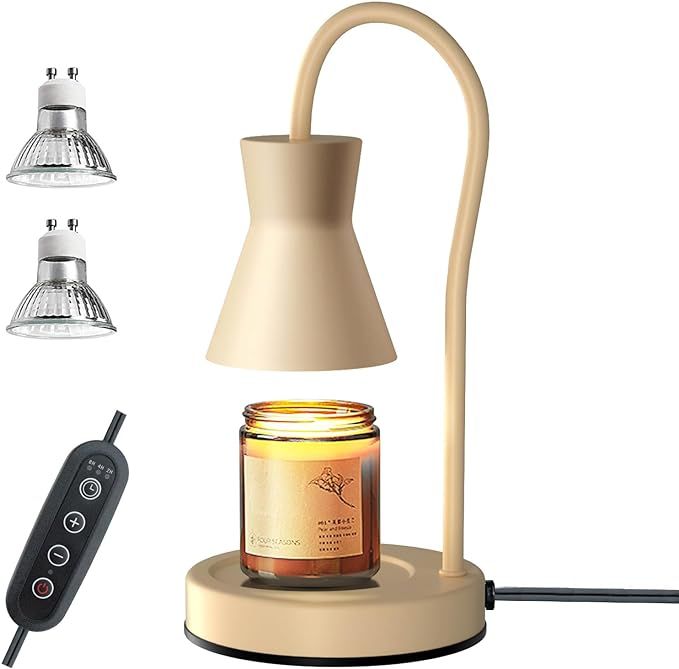 Candle Warmer Lamp with 2 Bulbs Compatible with Jar Vintage Electric Melter ScentedDimmable Candl... | Amazon (US)