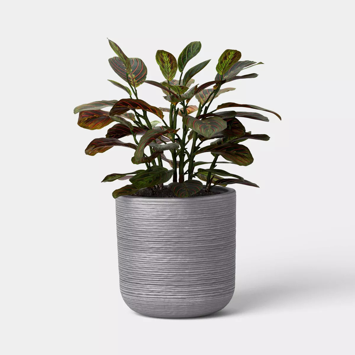 Fluted Outdoor Planter Gray 10" - Threshold™ | Target