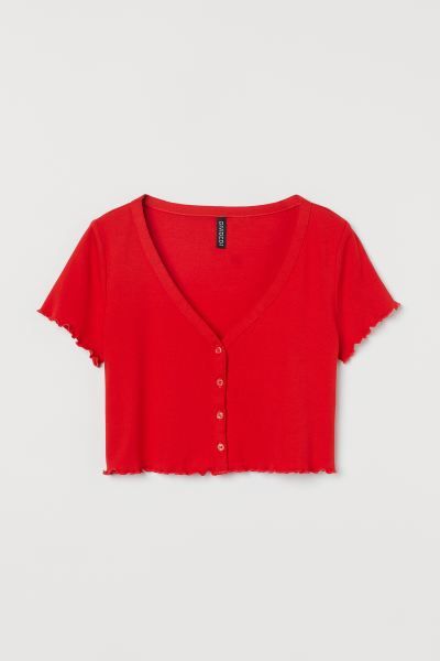 Button-front Crop Top | H&M (US)