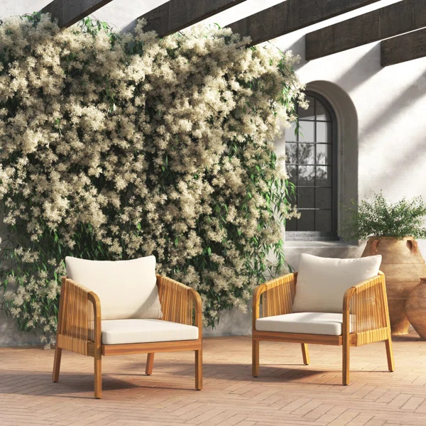 Fiora Outdoor Lounge Chair (Set of 2) | Wayfair North America