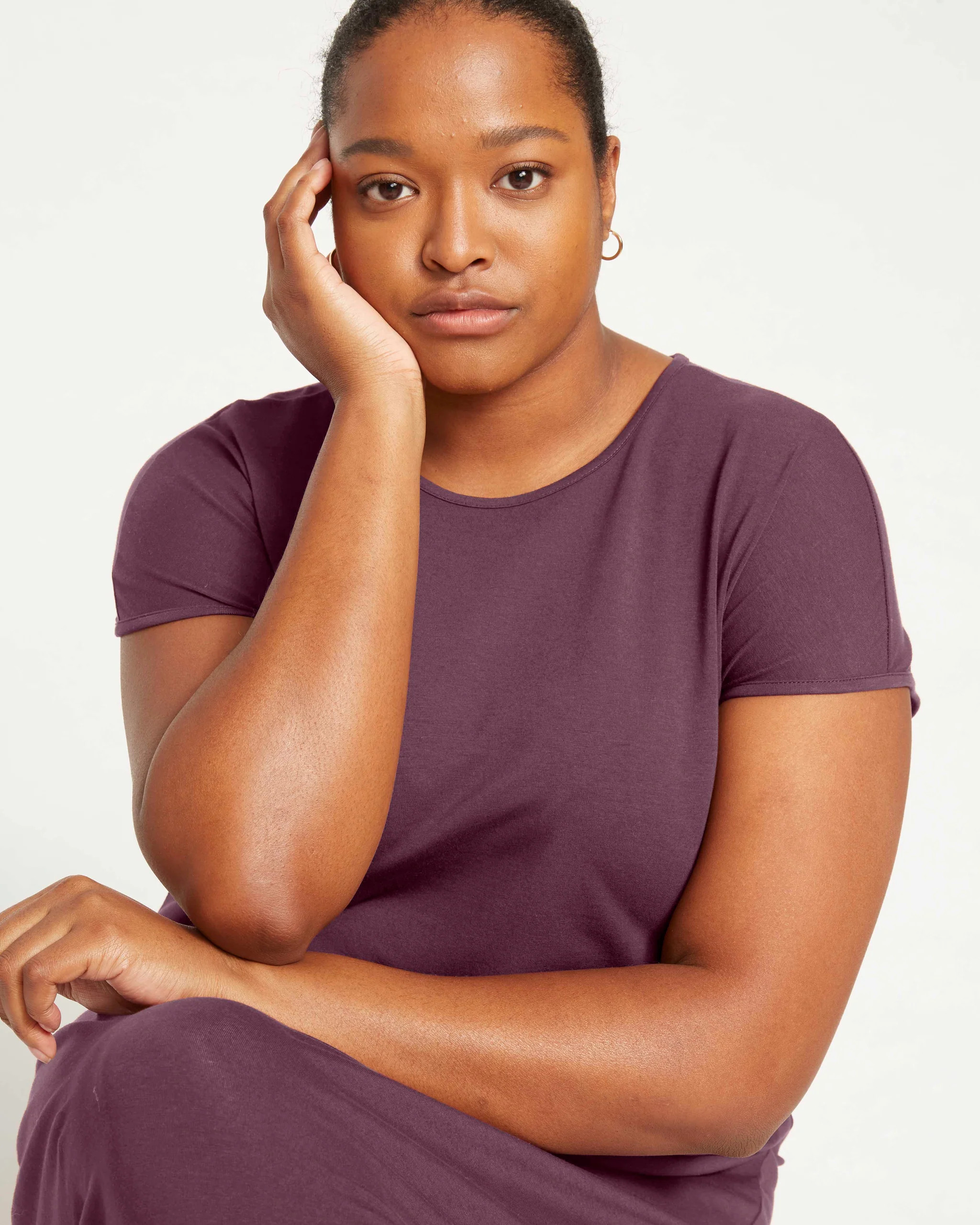 Iconic Geneva Dress - Faded Plum | Universal Standard