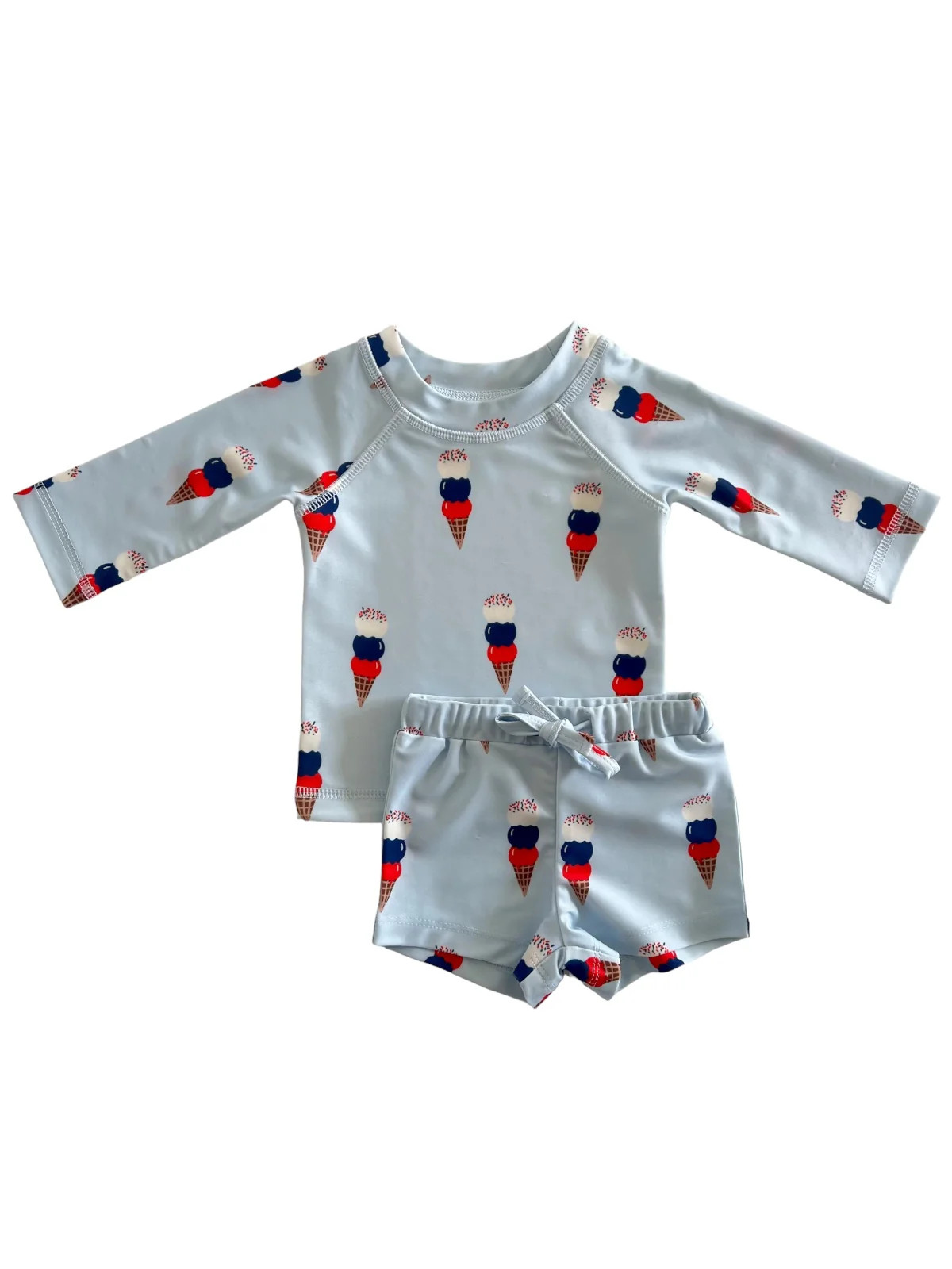 Blue Ice Cream / Mar Rashguard Set / UPF 50+ | SpearmintLOVE
