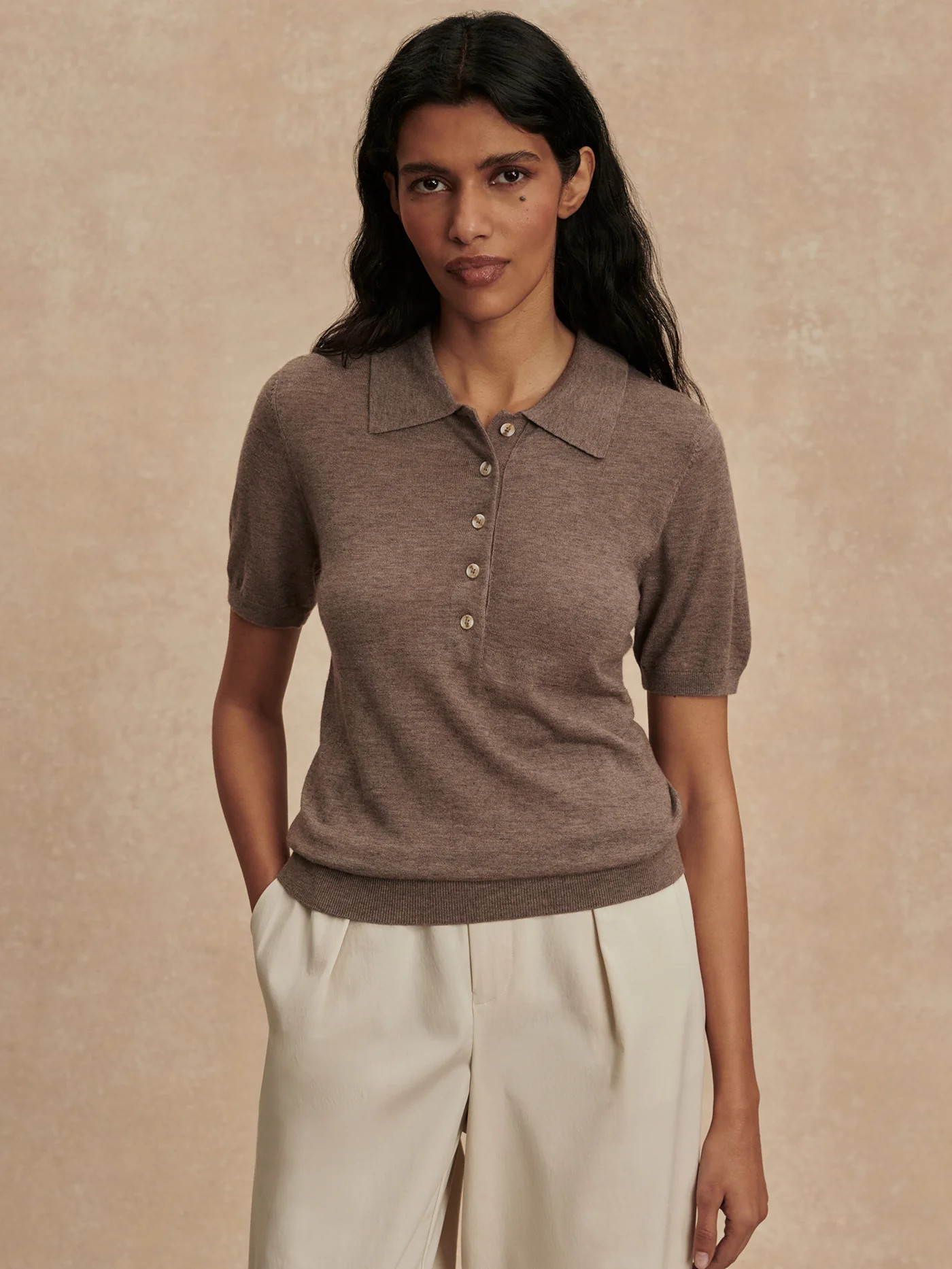Toni Fine Knit Polo | Varley US | Varley US