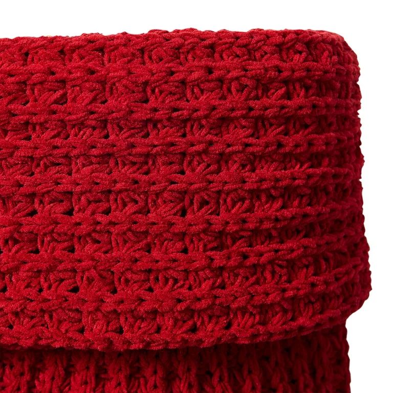 My Texas House Alexa Red Chenille Waffle Christmas Stockings, 20" x 10" (2 Count) | Walmart (US)