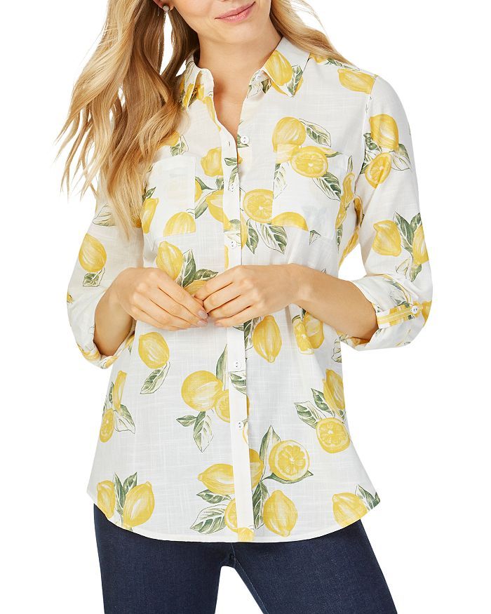 Foxcroft
           
   
               
                   Zoey Lemon-Print Shirt | Bloomingdale's (US)