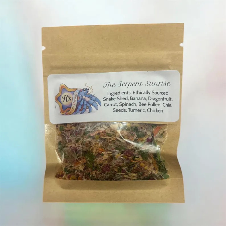 The Serpent Sunrise - Complete Hermit Crab Food Blend with Ethically Sourced, Doubled Sterelized ... | Etsy (Global)