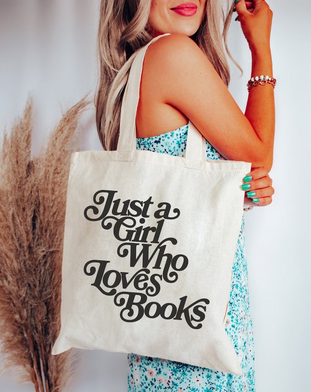 Just a Girl Who Loves Books Tote Bag Book Lover Gift Reading - Etsy | Etsy (US)