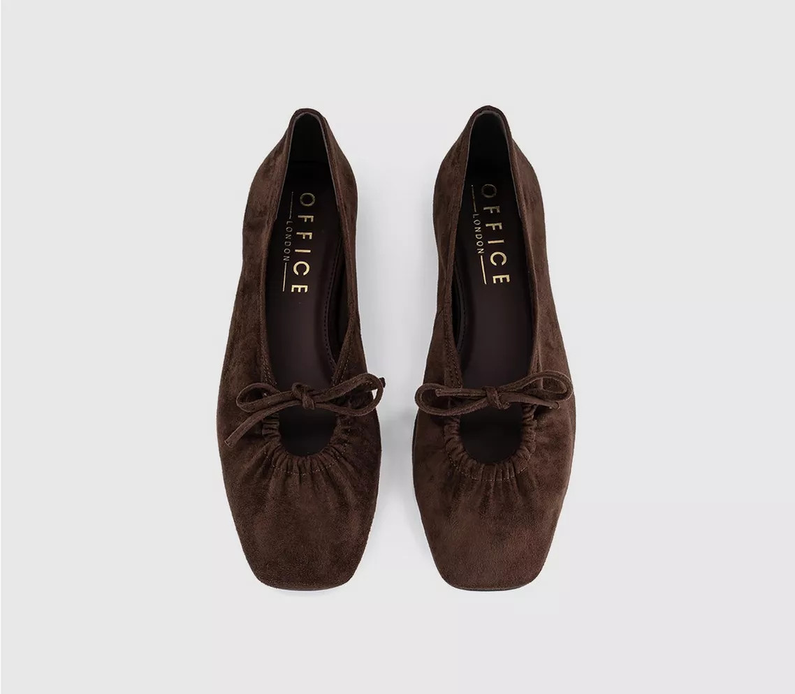 Brown Faux Suede | Office Shoes (UK)